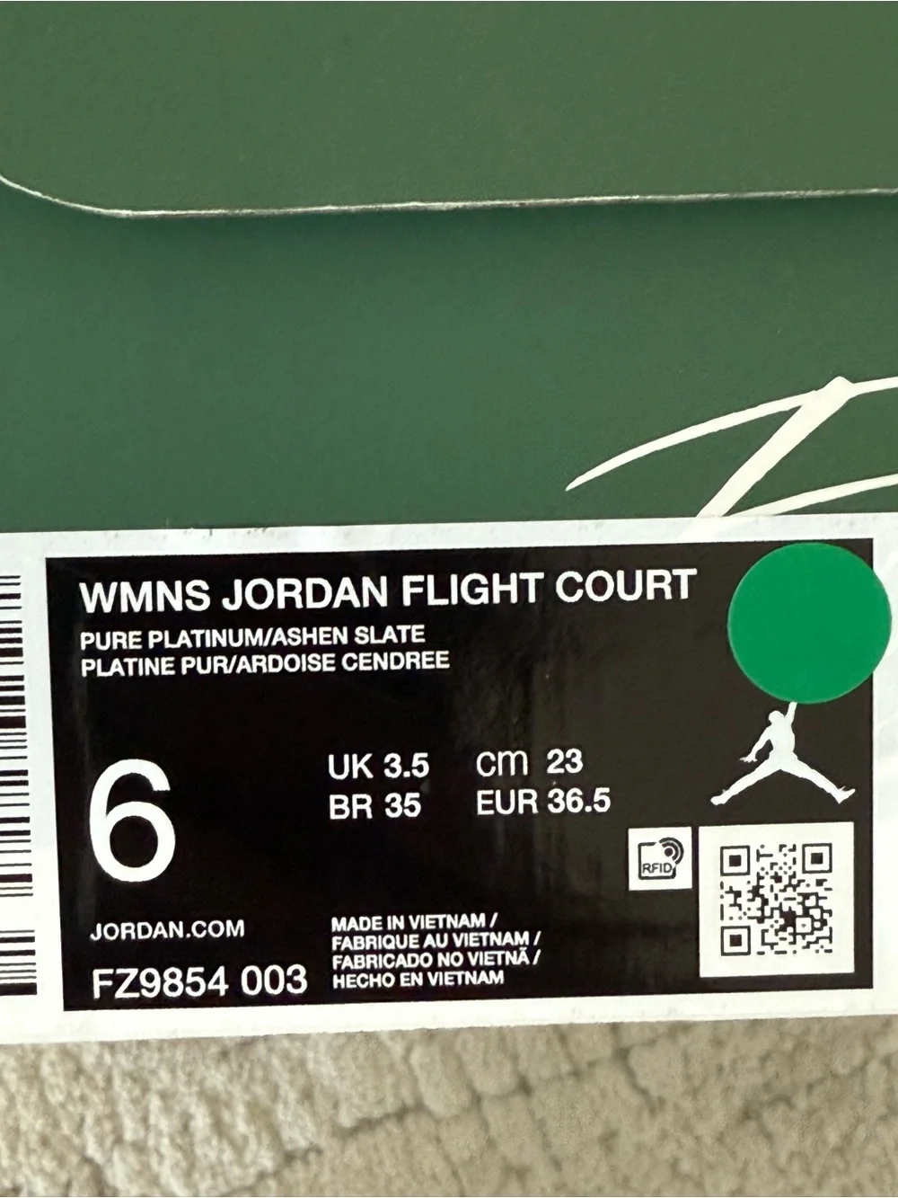 new women jordan flight court size us 6